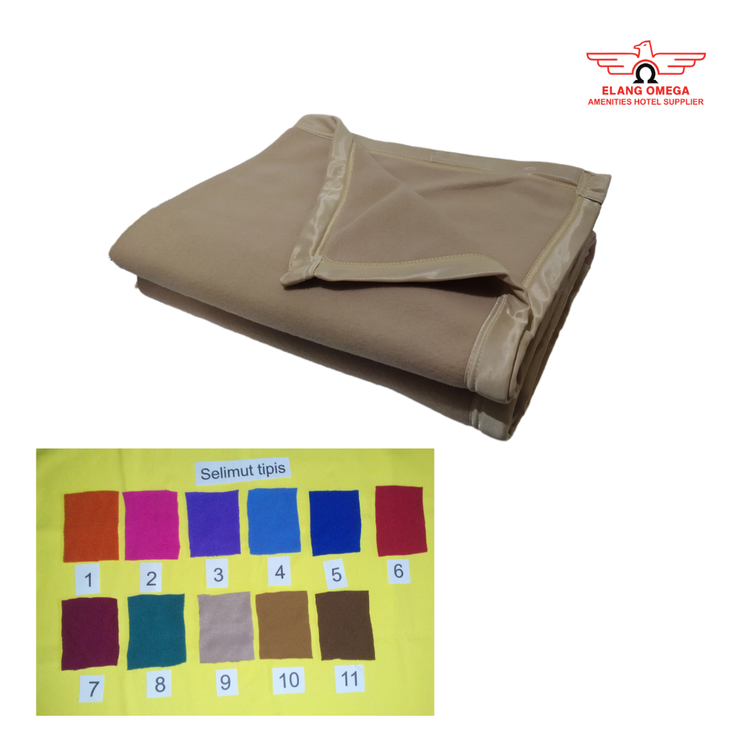 Selimut beludru tipis 130 x 200